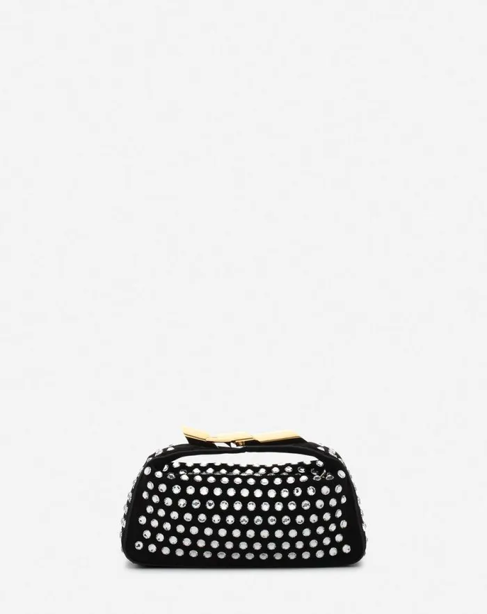 Women Lanvin Crossbody Bags and Shoulder Bags Haute Squence Leather Clutch Bag With Rhinestones Black Women Lanvin Crossbody Bags and Shoulder Bags Haute Squence Leather Clutch Bag With Rhinestones Black