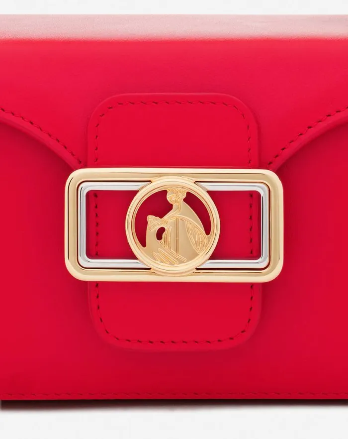 Women Lanvin Crossbody Bags and Shoulder Bags Leather Nano Pencil Cat Bag Flame Women Lanvin Crossbody Bags and Shoulder Bags Leather Nano Pencil Cat Bag Flame