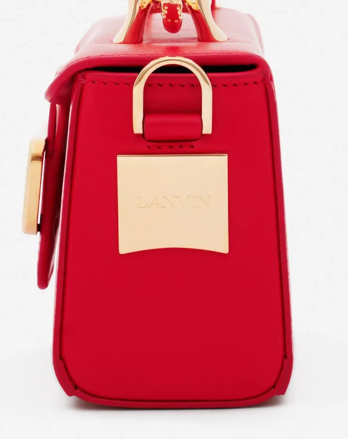 Women Lanvin Crossbody Bags and Shoulder Bags Leather Nano Pencil Cat Bag Flame Women Lanvin Crossbody Bags and Shoulder Bags Leather Nano Pencil Cat Bag Flame