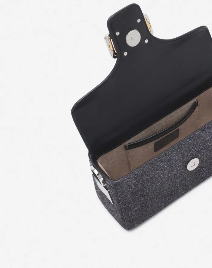 Women Lanvin Crossbody Bags and Shoulder Bags Nano Pencil Cat Bag In Suede Black Women Lanvin Crossbody Bags and Shoulder Bags Nano Pencil Cat Bag In Suede Black