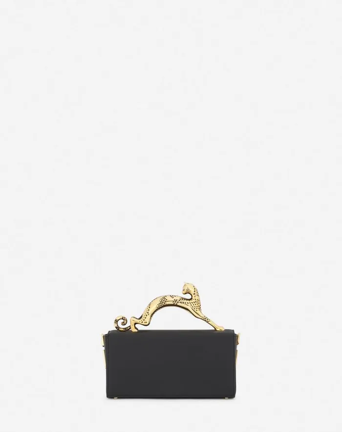 Women Lanvin Crossbody Bags and Shoulder Bags Nano Pencil Cat Leather Bag Black Women Lanvin Crossbody Bags and Shoulder Bags Nano Pencil Cat Leather Bag Black