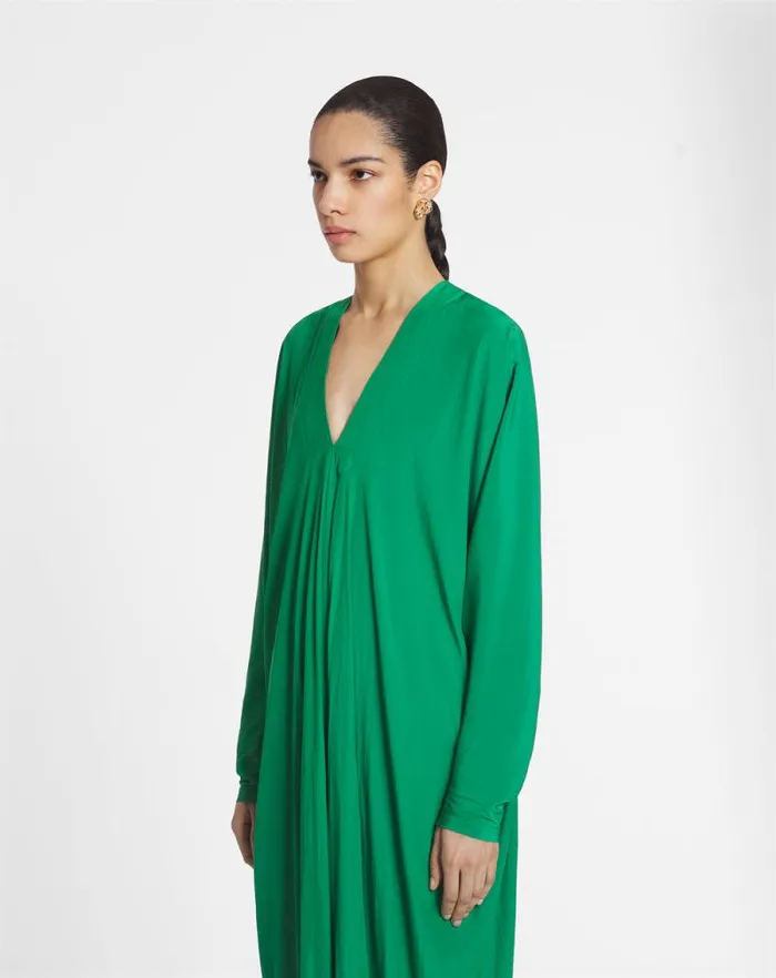 Women Lanvin Dresses Caftan Dress Emerald Green Women Lanvin Dresses Caftan Dress Emerald Green