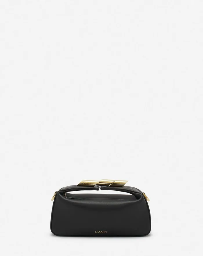 Women Lanvin Mini Bags and Clutches Haute Squence Leather Bag Black