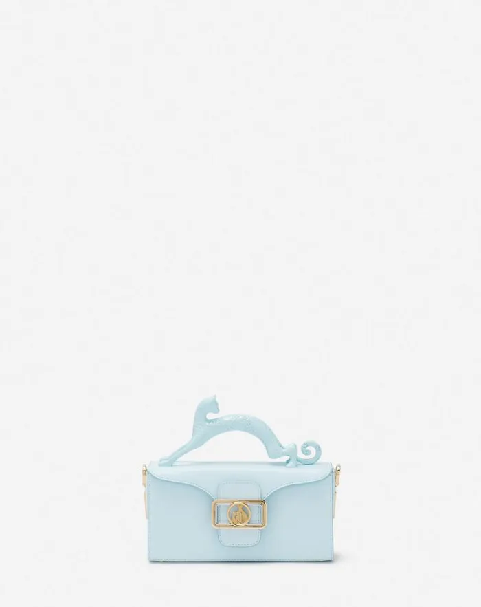 Women Lanvin Mini Bags and Clutches Leather Nano Pencil Cat Bag Lanvin Blue