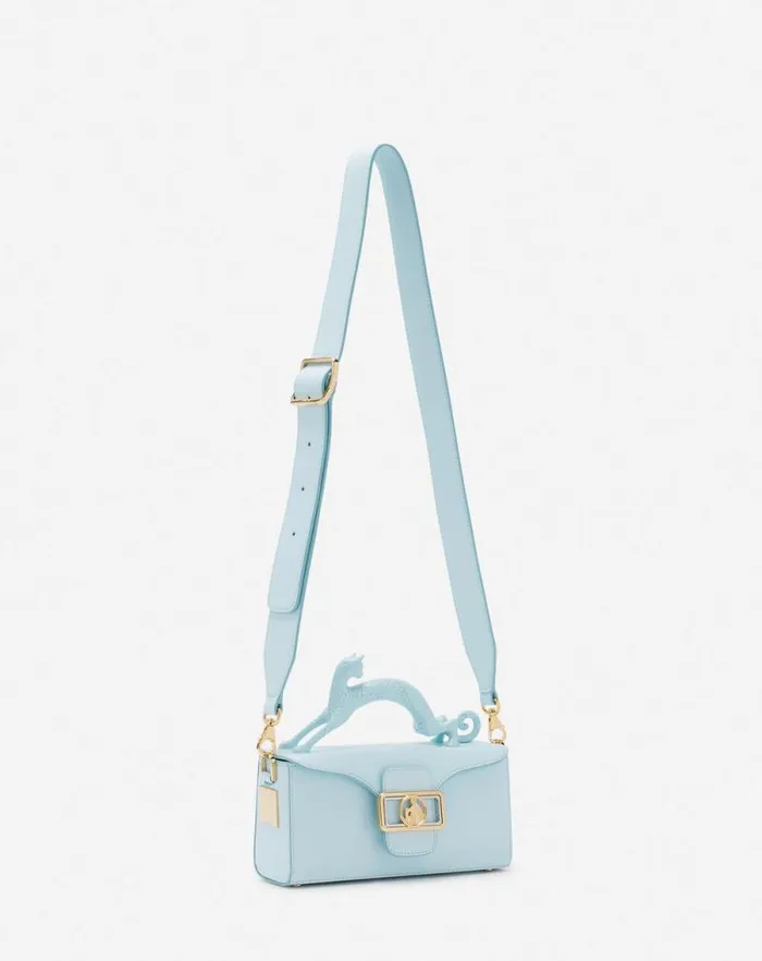 Women Lanvin Mini Bags and Clutches Leather Nano Pencil Cat Bag Lanvin Blue Women Lanvin Mini Bags and Clutches Leather Nano Pencil Cat Bag Lanvin Blue