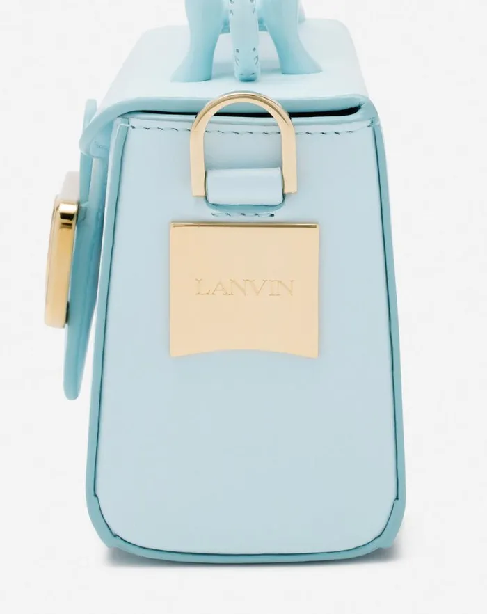 Women Lanvin Mini Bags and Clutches Leather Nano Pencil Cat Bag Lanvin Blue Women Lanvin Mini Bags and Clutches Leather Nano Pencil Cat Bag Lanvin Blue