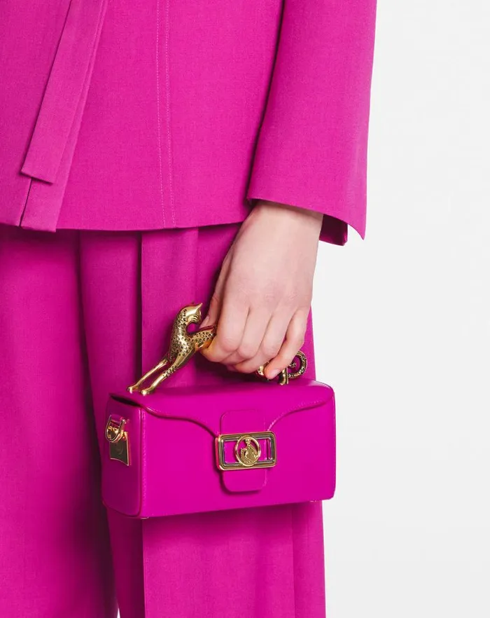 Women Lanvin Mini Bags and Clutches Nano Pencil Cat Leather Bag Fuchsia Women Lanvin Mini Bags and Clutches Nano Pencil Cat Leather Bag Fuchsia