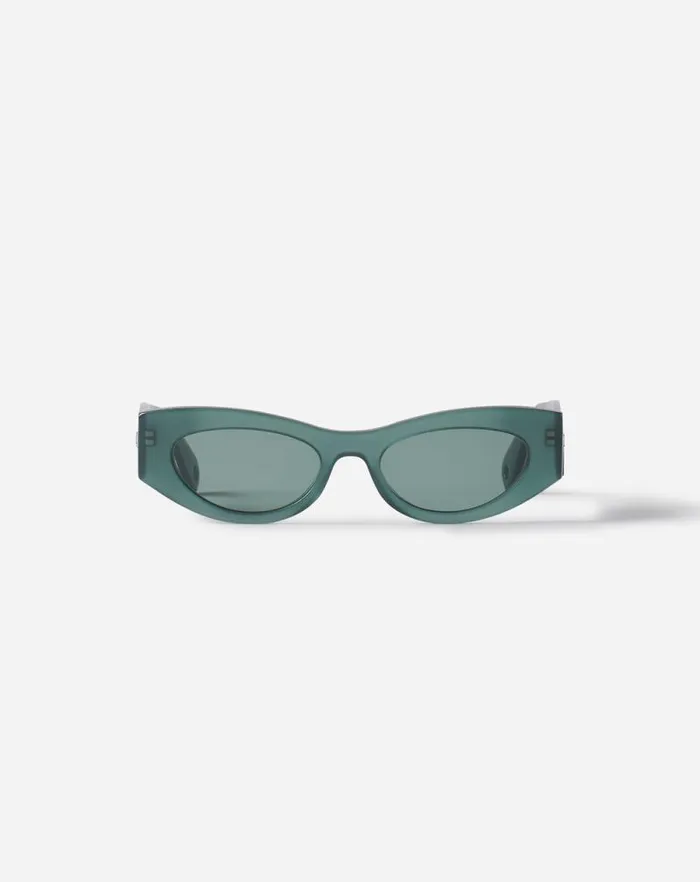 Women Lanvin Sunglasses Lanvin Logo Sunglasses Dark Jade