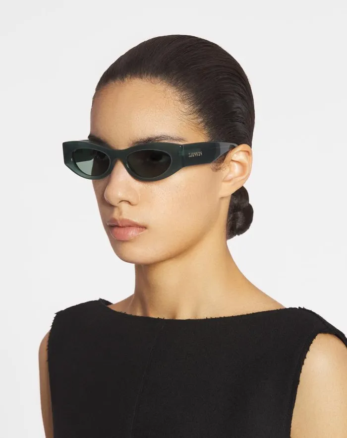 Women Lanvin Sunglasses Lanvin Logo Sunglasses Dark Jade Women Lanvin Sunglasses Lanvin Logo Sunglasses Dark Jade