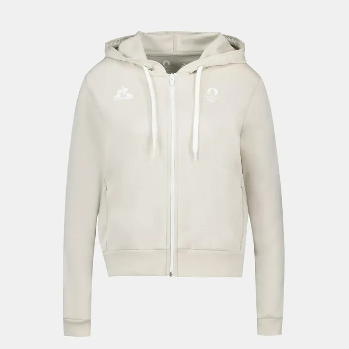 Women Le Coq Sportif Sweatshirts And Hoodies Paris 2024 ZipUp Hoodie