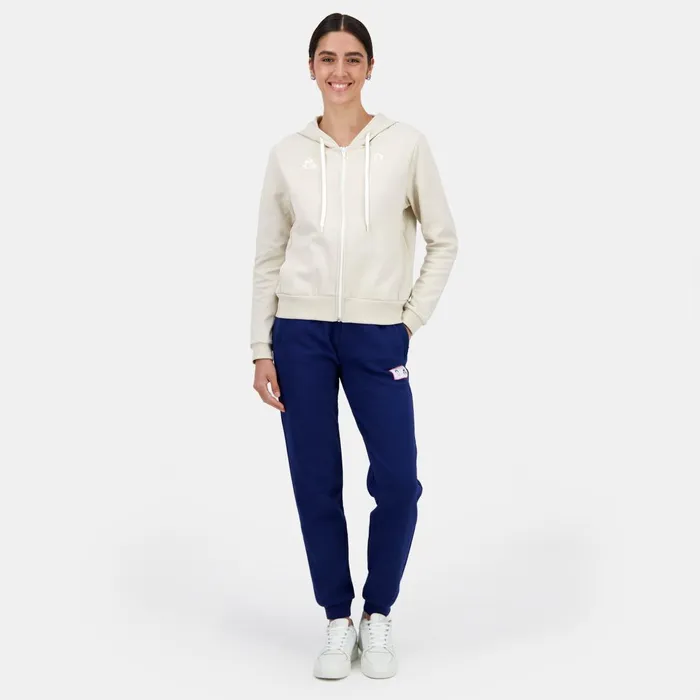 Women Le Coq Sportif Sweatshirts And Hoodies Paris 2024 ZipUp Hoodie