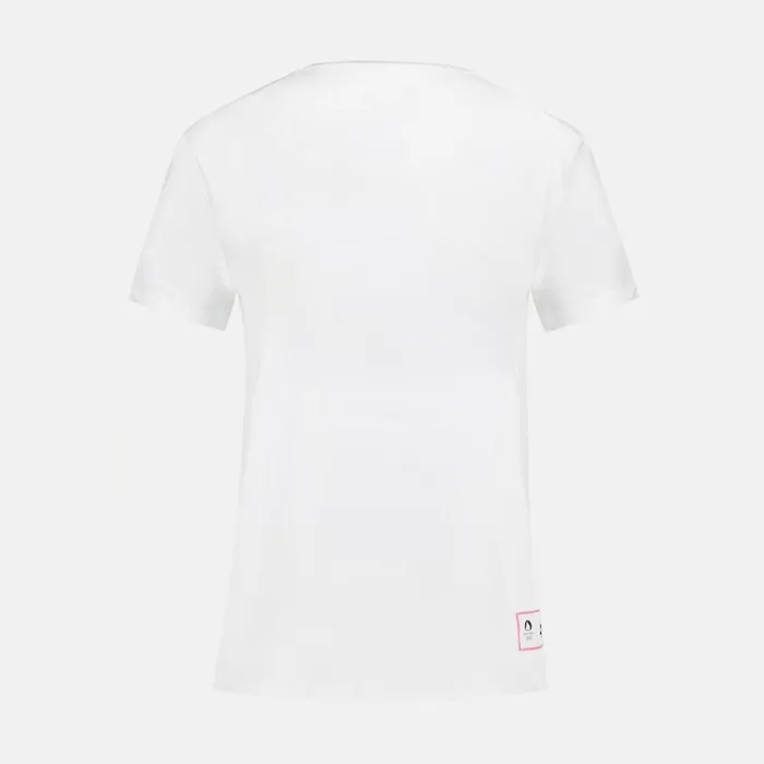 Women Le Coq Sportif Tshirts Polos Shirts And Tops Paris 2024 TShirt Marshmallow Women Le Coq Sportif Tshirts Polos Shirts And Tops Paris 2024 TShirt Marshmallow