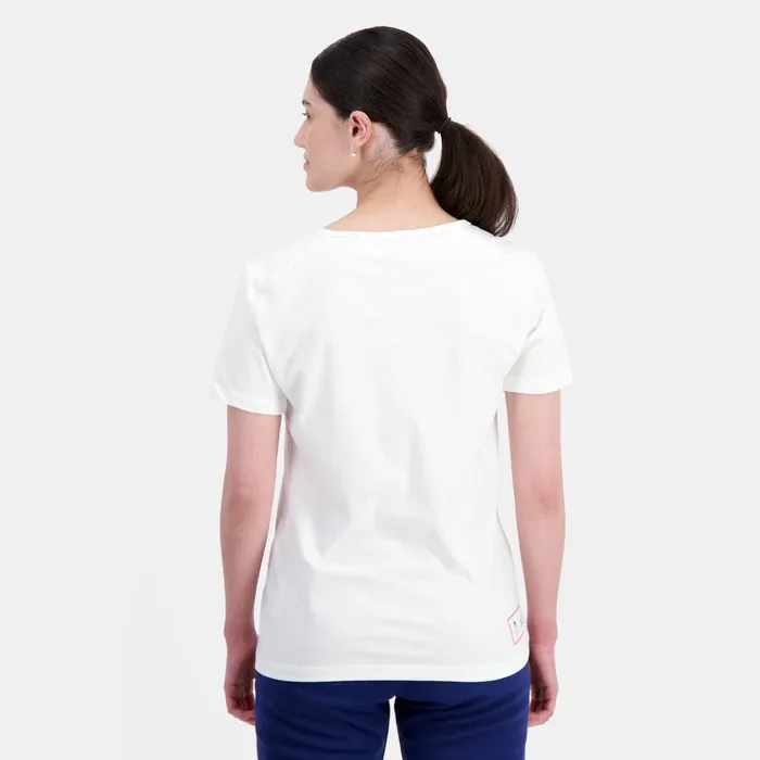 Women Le Coq Sportif Tshirts Polos Shirts And Tops Paris 2024 TShirt Marshmallow Women Le Coq Sportif Tshirts Polos Shirts And Tops Paris 2024 TShirt Marshmallow