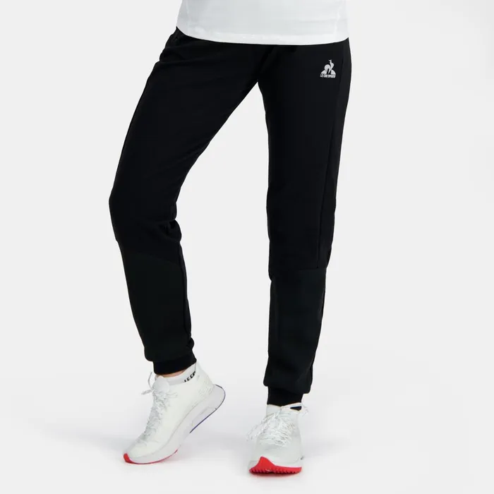 Women Le Coq Sportif Trousers Joggers And Shorts Training Performance Trousers De Sport Regular Black
