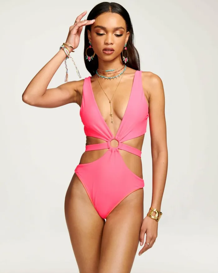 Women Lexi Cut Out One Piece Swimsuit Black Ramy Brook Swimwear Women Lexi Cut Out One Piece Swimsuit Black Ramy Brook Swimwear