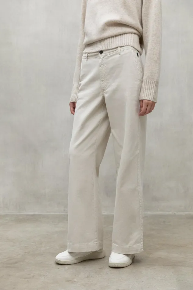 Women Light Beige Valls Trousers Ecoalf Trousers
