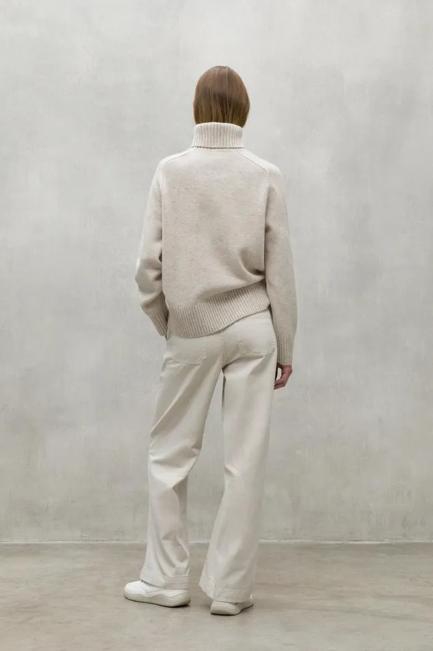 Women Light Beige Valls Trousers Ecoalf Trousers