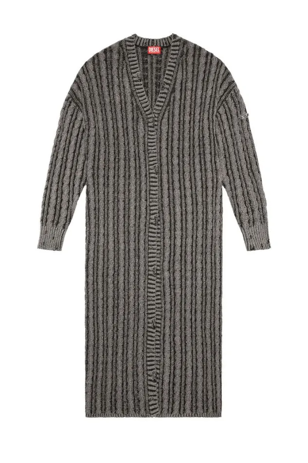Women MPanagia Grey Diesel Knitwear Women MPanagia Grey Diesel Knitwear