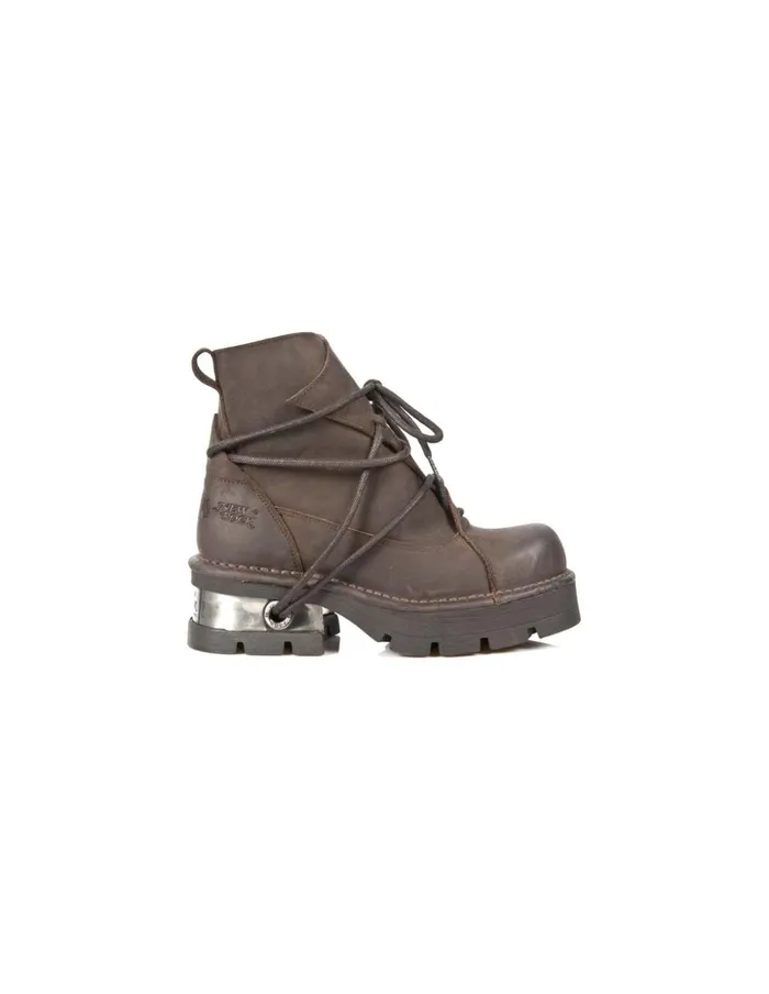 WomenMen Ankle Boot Metallic M776C1 New Rock Booties
