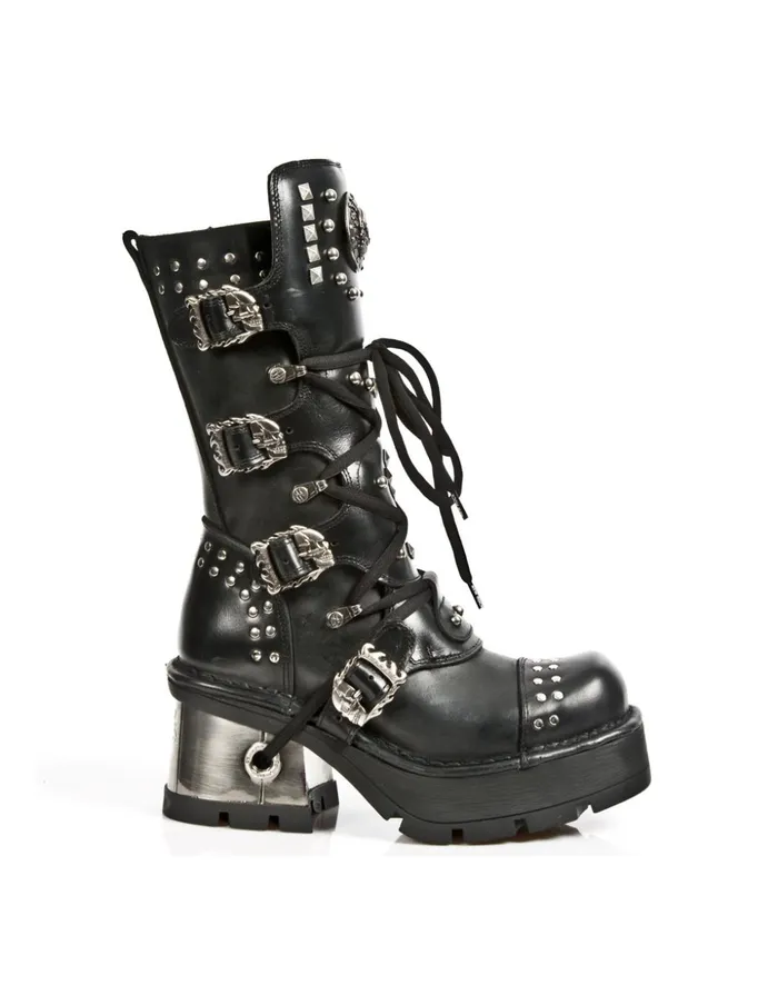 WomenMen Boot Metallic M1029C1 New Rock Boots