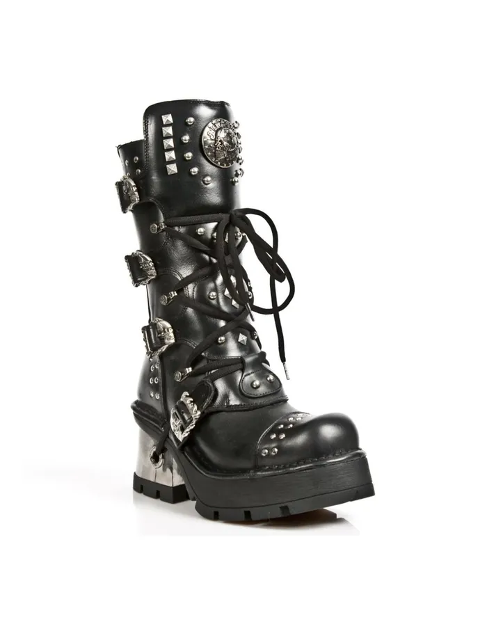 WomenMen Boot Metallic M1029C1 New Rock Boots WomenMen Boot Metallic M1029C1 New Rock Boots