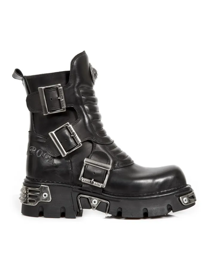WomenMen Boot Metallic M1517C1 New Rock Boots