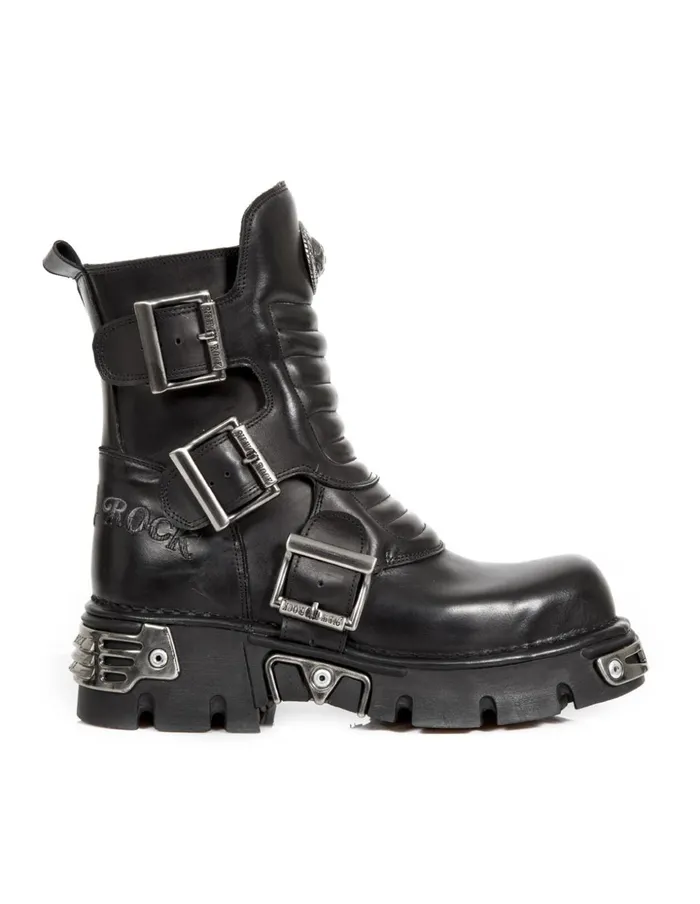 WomenMen Boot Metallic M1517C1 New Rock Boots WomenMen Boot Metallic M1517C1 New Rock Boots