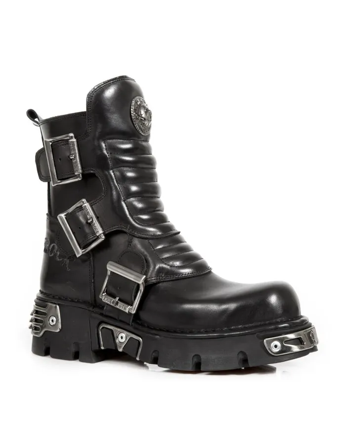 WomenMen Boot Metallic M1517C1 New Rock Boots WomenMen Boot Metallic M1517C1 New Rock Boots