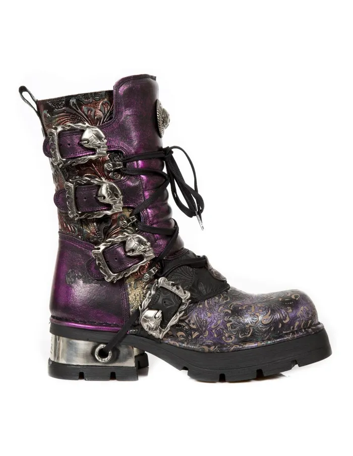 WomenMen Boot Metallic M373Cz69 New Rock Boots WomenMen Boot Metallic M373Cz69 New Rock Boots