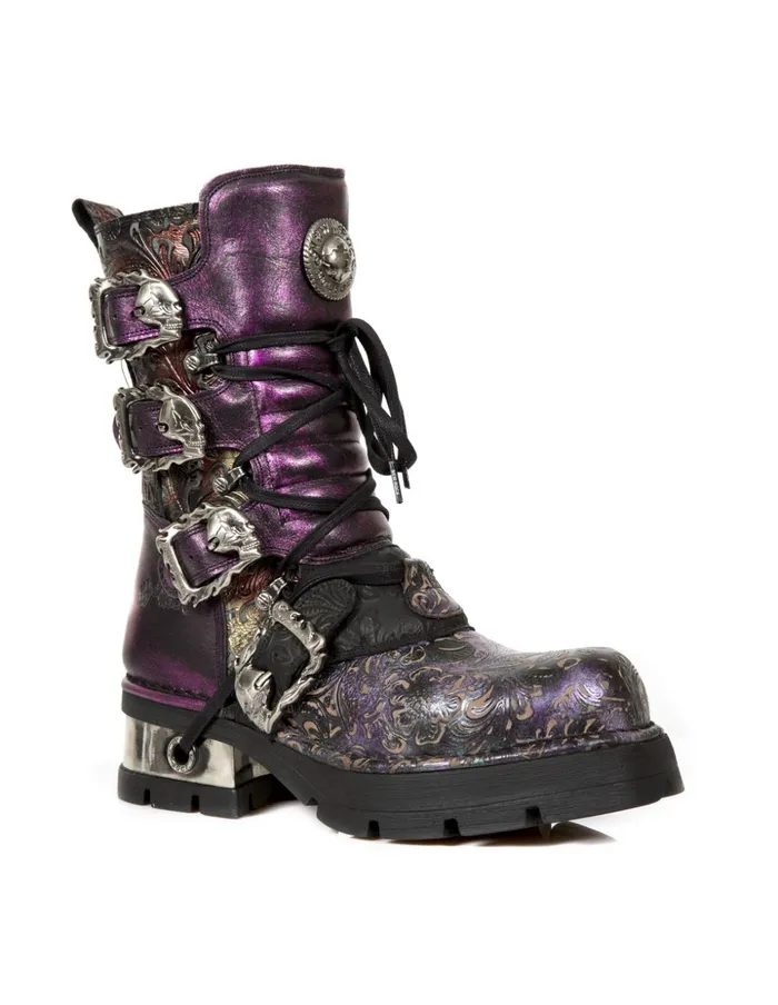 WomenMen Boot Metallic M373Cz69 New Rock Boots WomenMen Boot Metallic M373Cz69 New Rock Boots