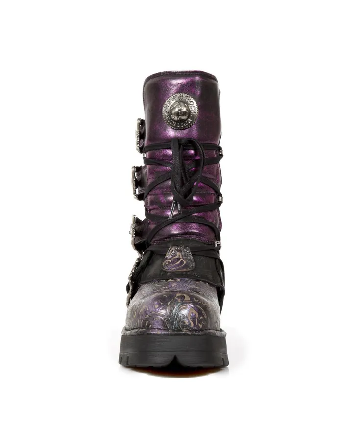 WomenMen Boot Metallic M373Cz69 New Rock Boots WomenMen Boot Metallic M373Cz69 New Rock Boots