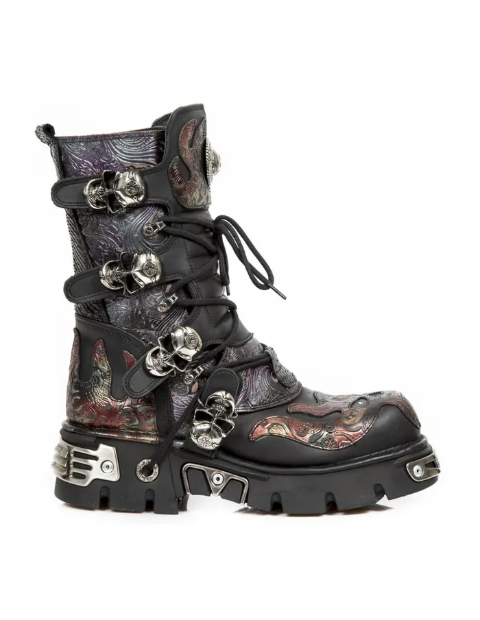 WomenMen Boot Metallic M373Cz83 New Rock Boots