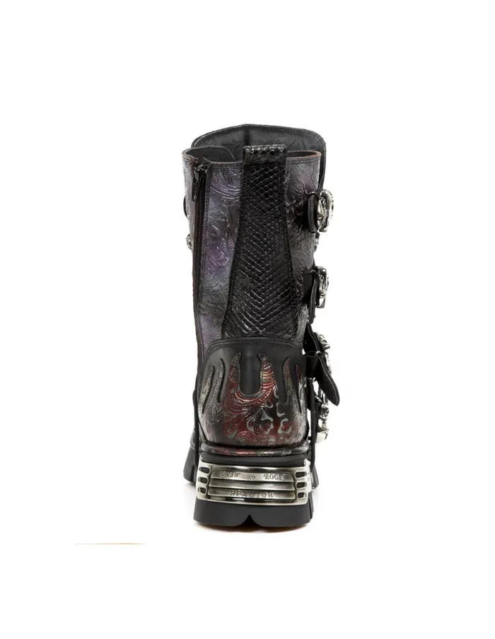 WomenMen Boot Metallic M373Cz83 New Rock Boots WomenMen Boot Metallic M373Cz83 New Rock Boots