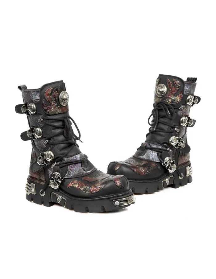 WomenMen Boot Metallic M373Cz83 New Rock Boots WomenMen Boot Metallic M373Cz83 New Rock Boots