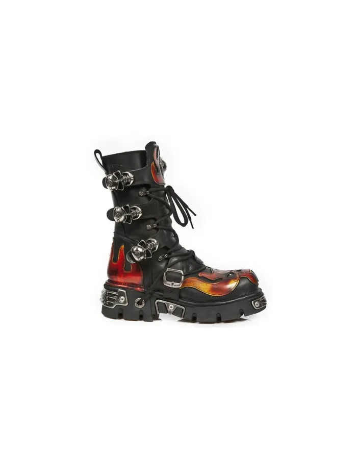 WomenMen Boot Metallic M378C1 New Rock Boots