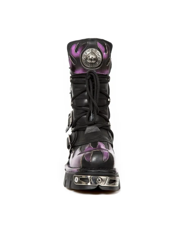 WomenMen Boot Metallic M591C41 New Rock Boots WomenMen Boot Metallic M591C41 New Rock Boots
