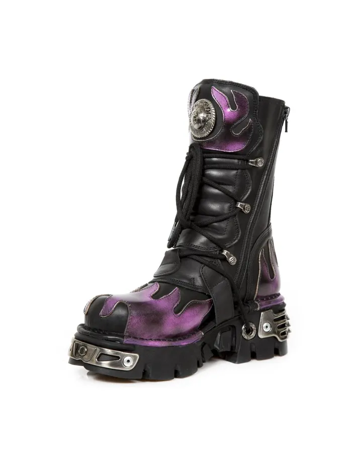 WomenMen Boot Metallic M591C41 New Rock Boots WomenMen Boot Metallic M591C41 New Rock Boots