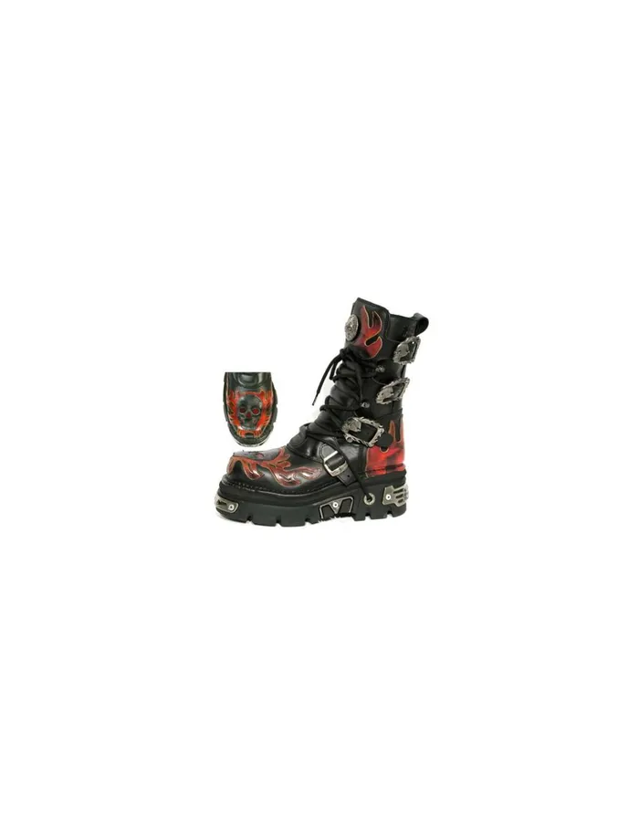 WomenMen Boot Metallic M712C1 New Rock Boots