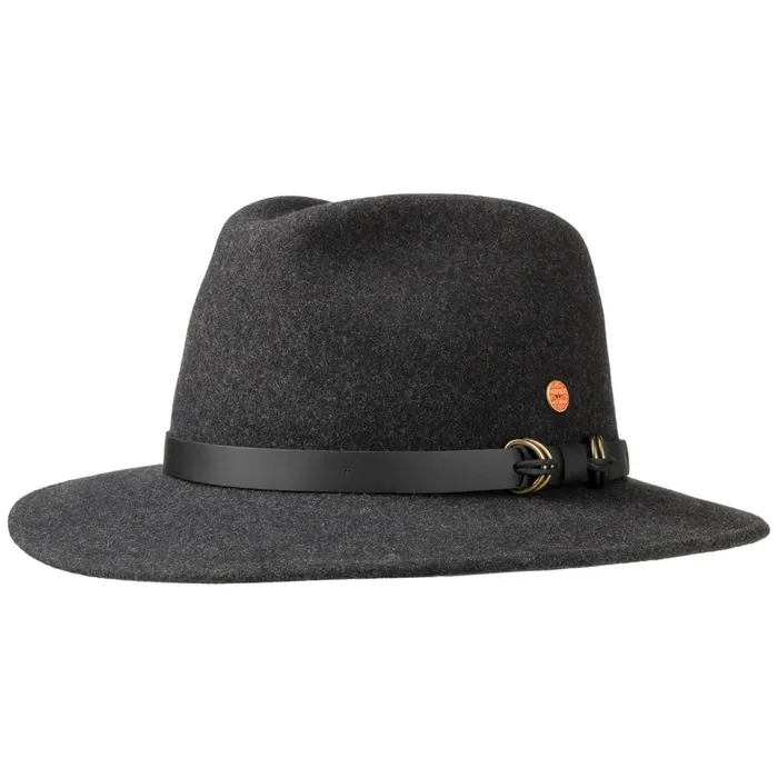 WomenMen Felt Hats Mayser Earflap Georgia Outdoor Hat Anthracite WomenMen Felt Hats Mayser Earflap Georgia Outdoor Hat Anthracite
