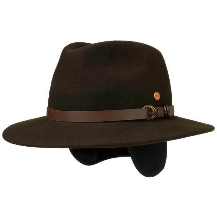 WomenMen Felt Hats Mayser Earflap Georgia Outdoor Hat Anthracite WomenMen Felt Hats Mayser Earflap Georgia Outdoor Hat Anthracite