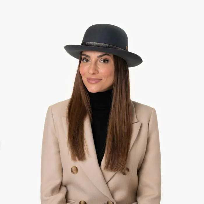WomenMen Felt Hats Mayser Victor Melone Wool Hat Dove Blue WomenMen Felt Hats Mayser Victor Melone Wool Hat Dove Blue