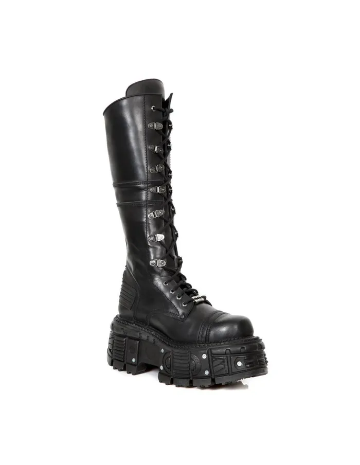 WomenMen High Boot Imperfect With Laces MTank004C5 New Rock Boots WomenMen High Boot Imperfect With Laces MTank004C5 New Rock Boots