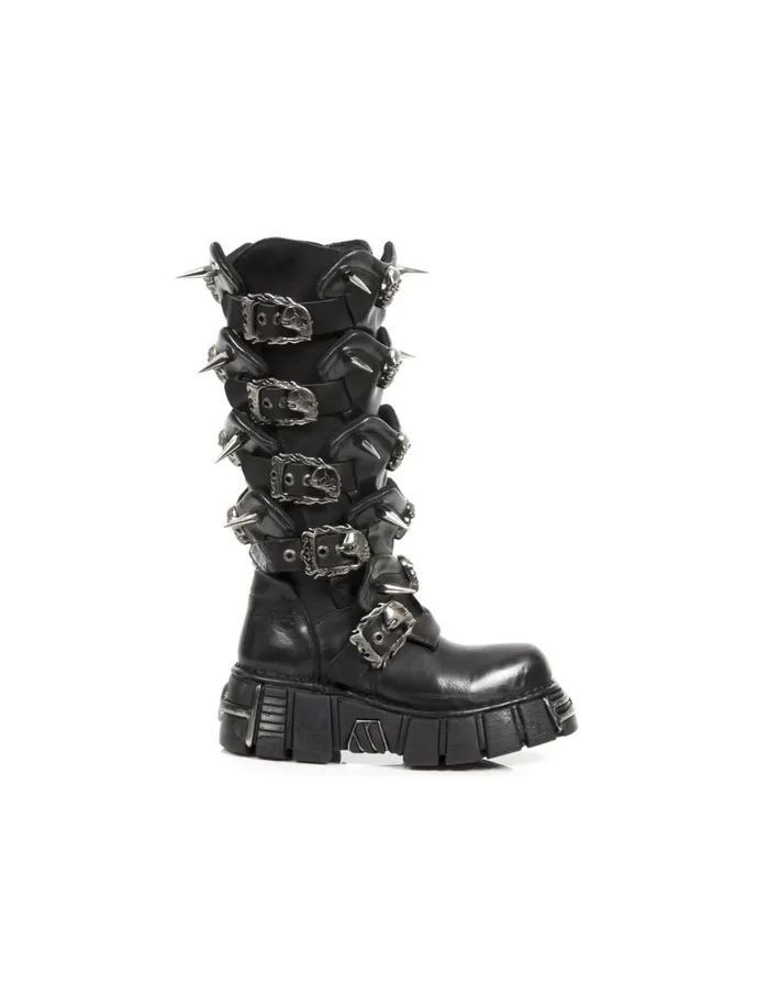 WomenMen High Boot Metallic M760C1 New Rock High Boots