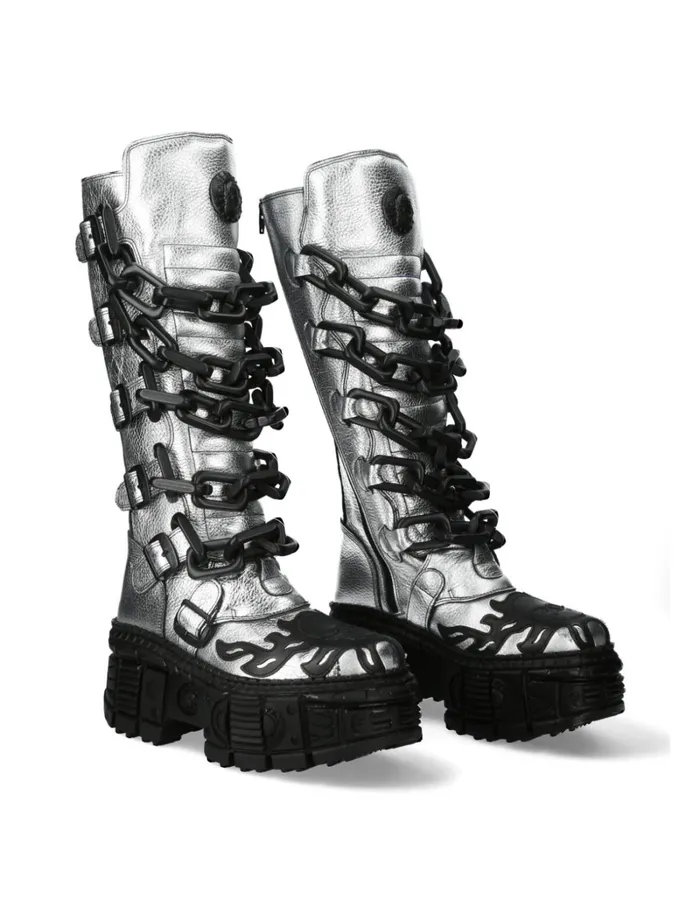 WomenMen MMet033C3 New Rock High Boots