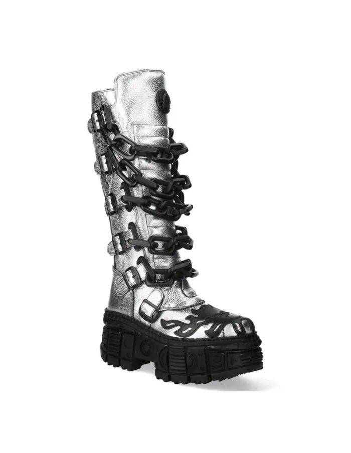 WomenMen MMet033C3 New Rock High Boots WomenMen MMet033C3 New Rock High Boots