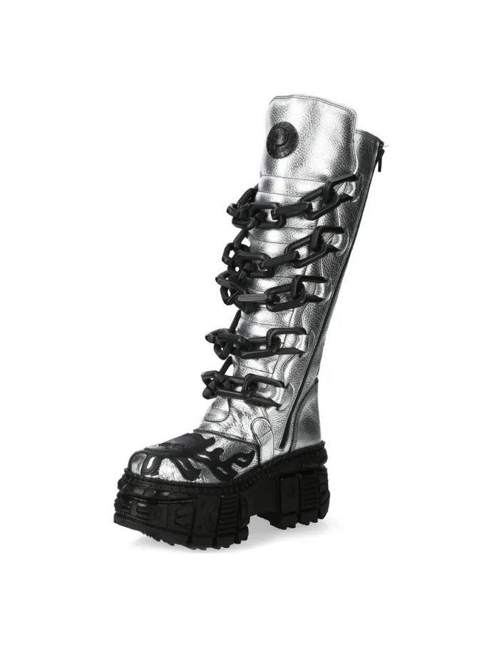 WomenMen MMet033C3 New Rock High Boots WomenMen MMet033C3 New Rock High Boots