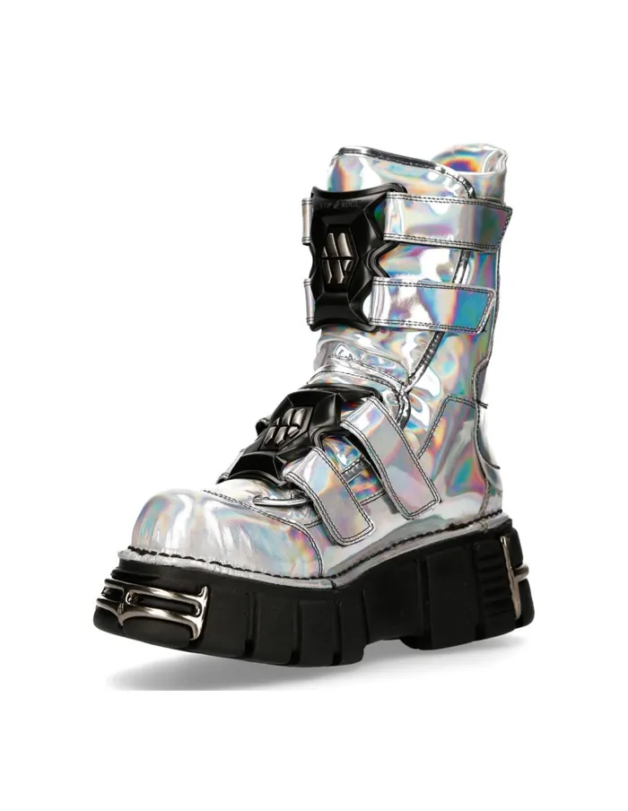 WomenMen Metallic M422C5 New Rock Boots WomenMen Metallic M422C5 New Rock Boots