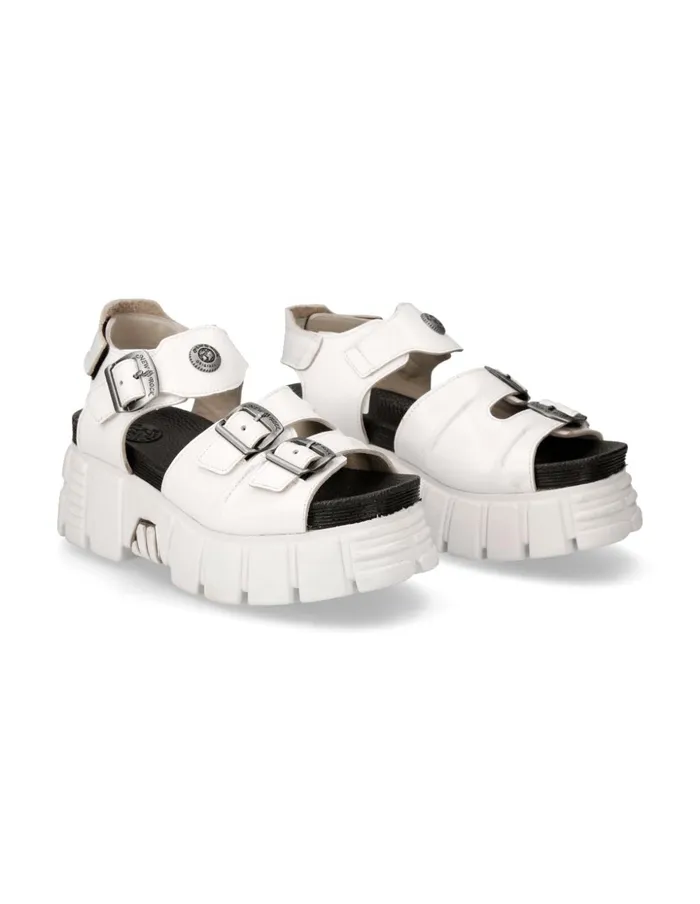 WomenMen Metallic MBio101C3 New Rock Sandals