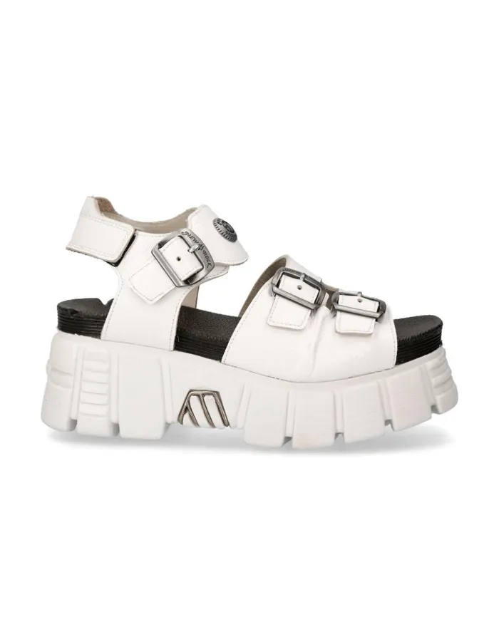 WomenMen Metallic MBio101C3 New Rock Sandals WomenMen Metallic MBio101C3 New Rock Sandals