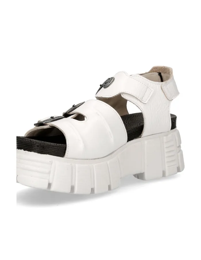 WomenMen Metallic MBio101C3 New Rock Sandals WomenMen Metallic MBio101C3 New Rock Sandals